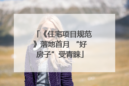《住宅项目规范》落地首月 “好房子”受青睐