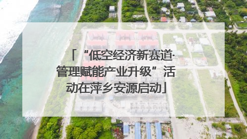 “低空经济新赛道·管理赋能产业升级”活动在萍乡安源启动