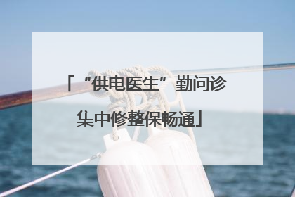“供电医生”勤问诊 集中修整保畅通