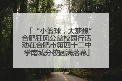 “小篮球，大梦想”合肥狂风公益校园行活动在合肥市第四十二中学南城分校圆满落幕