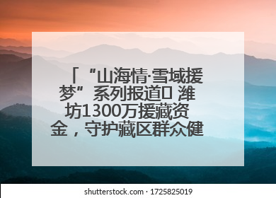 “山海情·雪域援梦”系列报道⑪ 潍坊1300万援藏资金，守护藏区群众健康“最后一公里”