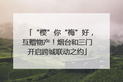 “樱”你“梅”好，互赠物产！烟台和三门开启跨城联动之约