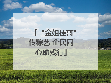 “金姐桂哥”传粽艺 企民同心助残行