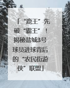 “鹿王”先破“霸王”！揭秘盐城3号球员进球背后的“农民街游侠”联盟