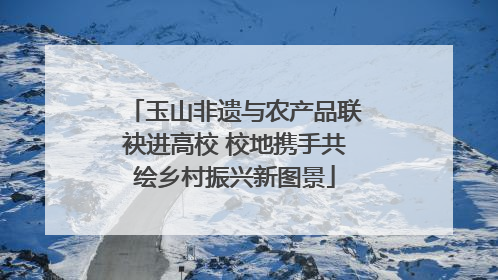 玉山非遗与农产品联袂进高校 校地携手共绘乡村振兴新图景