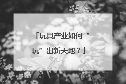 玩具产业如何“玩”出新天地？