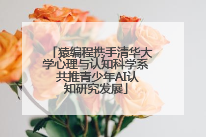 猿编程携手清华大学心理与认知科学系 共推青少年AI认知研究发展