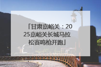 甘肃嘉峪关：2025嘉峪关长城马拉松赛鸣枪开跑