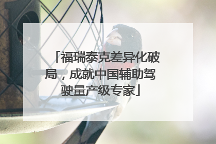 福瑞泰克差异化破局，成就中国辅助驾驶量产级专家