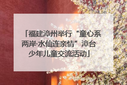 福建漳州举行“童心系两岸·水仙连亲情”漳台少年儿童交流活动