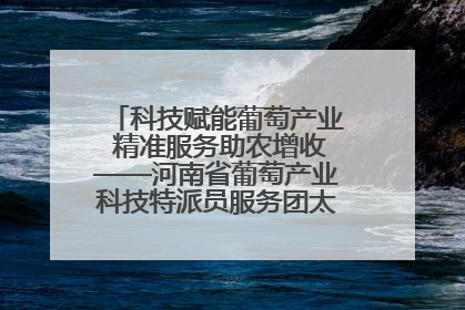 科技赋能葡萄产业 精准服务助农增收——河南省葡萄产业科技特派员服务团太康县科技服务纪实