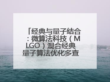 经典与量子结合：微算法科技（MLGO）混合经典量子算法优化多查询问题