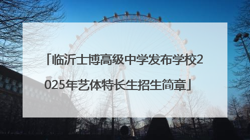 临沂士博高级中学发布学校2025年艺体特长生招生简章