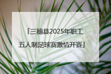 三穗县2025年职工五人制足球赛激情开赛