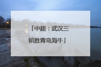 中超：武汉三镇胜青岛海牛