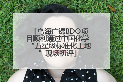 乌海广锦BDO项目顺利通过中国化学“五星级标准化工地”现场初评