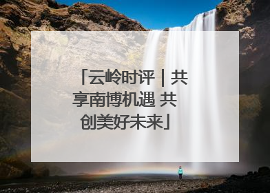 云岭时评｜共享南博机遇 共创美好未来