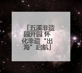 五溪非遗园开园 怀化非遗“出海”启航