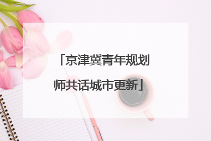 京津冀青年规划师共话城市更新