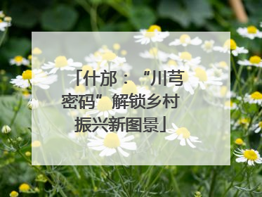 什邡：“川芎密码”解锁乡村振兴新图景