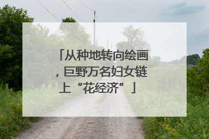 从种地转向绘画，巨野万名妇女链上“花经济”