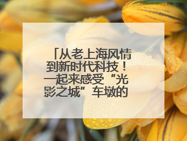 从老上海风情到新时代科技！一起来感受“光影之城”车墩的独特魅力→