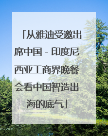 从雅迪受邀出席中国－印度尼西亚工商界晚餐会看中国智造出海的底气