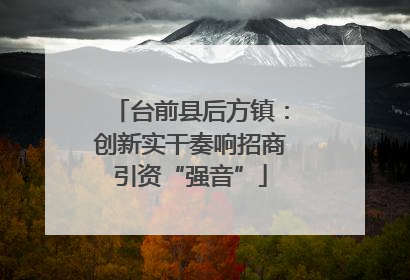 台前县后方镇：创新实干奏响招商引资“强音”