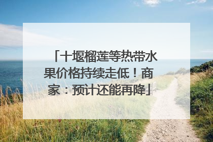 十堰榴莲等热带水果价格持续走低！商家：预计还能再降