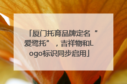 厦门托育品牌定名“爱鹭托”，吉祥物和Logo标识同步启用