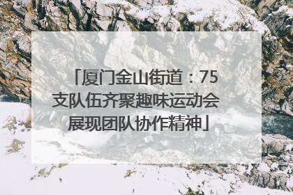厦门金山街道：75支队伍齐聚趣味运动会 展现团队协作精神