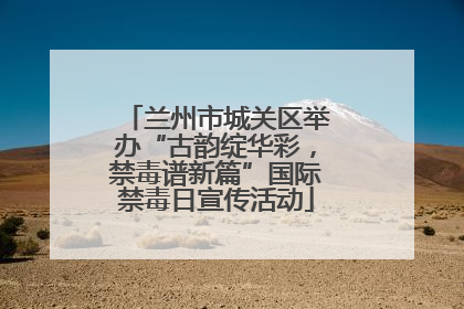 兰州市城关区举办“古韵绽华彩，禁毒谱新篇”国际禁毒日宣传活动