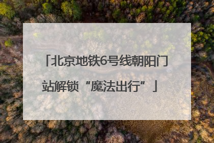北京地铁6号线朝阳门站解锁“魔法出行”