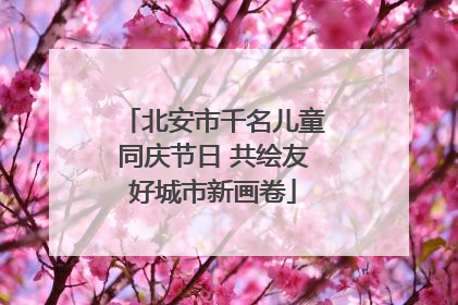 北安市千名儿童同庆节日 共绘友好城市新画卷