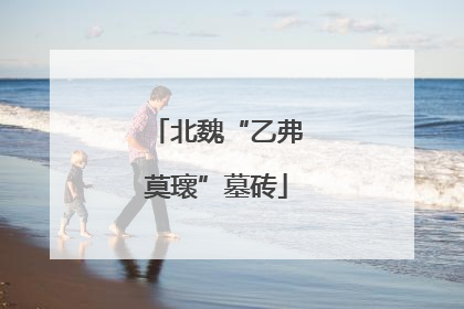 北魏“乙弗莫瓌”墓砖