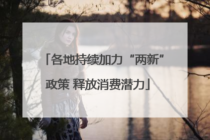 各地持续加力“两新”政策 释放消费潜力