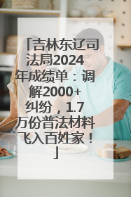 吉林东辽司法局2024年成绩单：调解2000+纠纷，1.7万份普法材料飞入百姓家！
