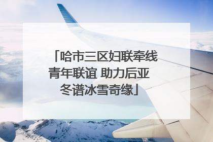 哈市三区妇联牵线青年联谊 助力后亚冬谱冰雪奇缘