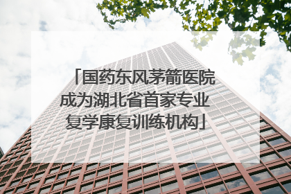 国药东风茅箭医院成为湖北省首家专业复学康复训练机构
