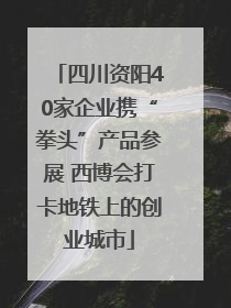 四川资阳40家企业携“拳头”产品参展 西博会打卡地铁上的创业城市