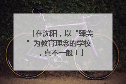 在沈阳，以“臻美”为教育理念的学校，真不一般！