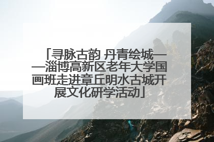 寻脉古韵 丹青绘城——淄博高新区老年大学国画班走进章丘明水古城开展文化研学活动