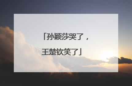 孙颖莎哭了，王楚钦笑了