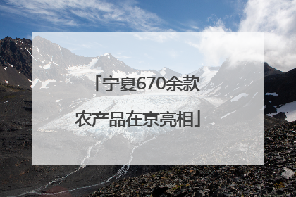 宁夏670余款农产品在京亮相