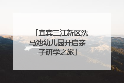 宜宾三江新区洗马池幼儿园开启亲子研学之旅