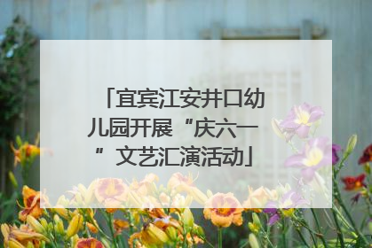 宜宾江安井口幼儿园开展“庆六一”文艺汇演活动