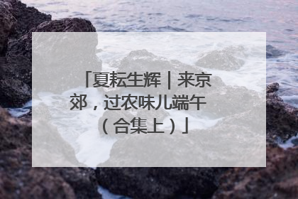 夏耘生辉｜来京郊，过农味儿端午（合集上）