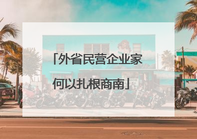 外省民营企业家何以扎根商南