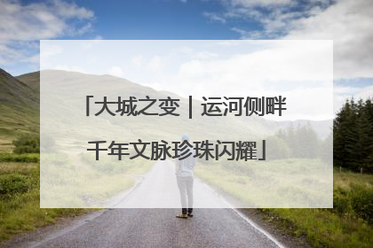 大城之变｜运河侧畔 千年文脉珍珠闪耀