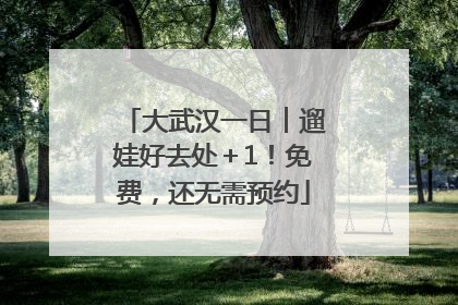 大武汉一日︱遛娃好去处＋1！免费，还无需预约